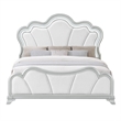 Global Furniture Aria Queen Bed with LED in Silver