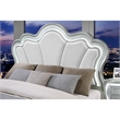Global Furniture Aria Queen Bed with LED in Silver