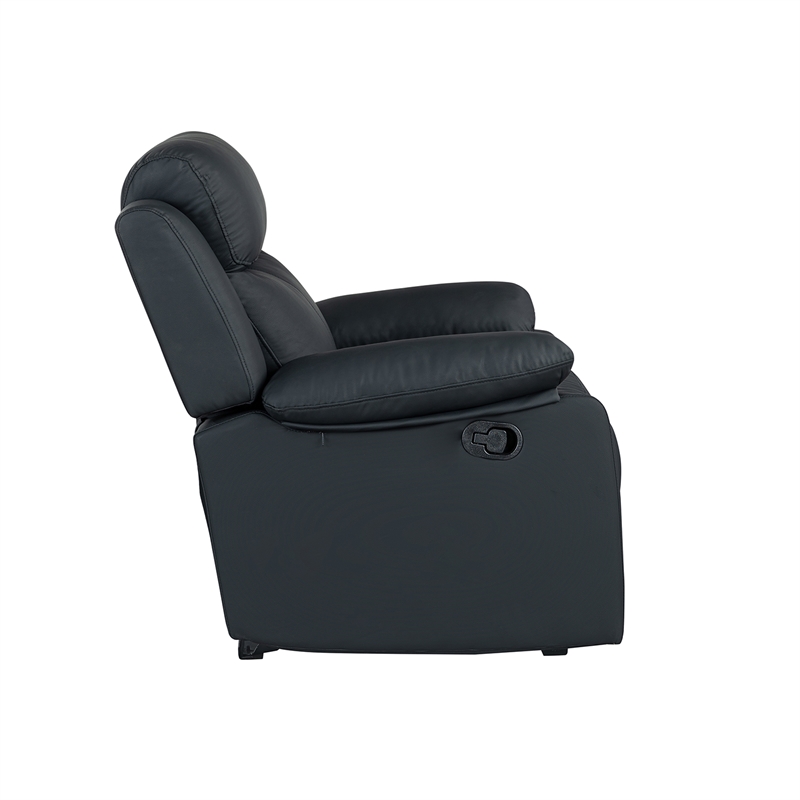 Global Furniure U6026 Glider Reclining with LED in Black