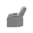 Global Furniure U8000 Power Reclining W/ Power Headrest & LED in Gray
