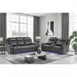 Global Furniure U8879 Power Recliner LS W/LED-GSS & SUBW in Charcoal