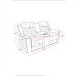 Global Furniure U8879 Power Recliner LS W/LED-GSS & SUBW in Charcoal