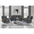 Global Furniure U8879 Power Recliner LS W/LED-GSS & SUBW in Charcoal