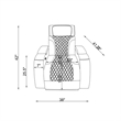 Global Furniure U8611 Power Reclining with PWR Headrest and LED in Blanche