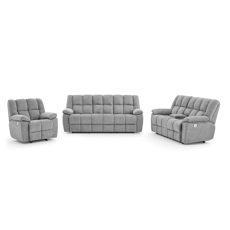 Global Furniture U6000 Glider Reclining in Smoke