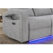 Global Furniture U6611 Power Recliner with LED in Gray