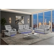 Global Furniture U6611 Power Recliner with LED in Gray