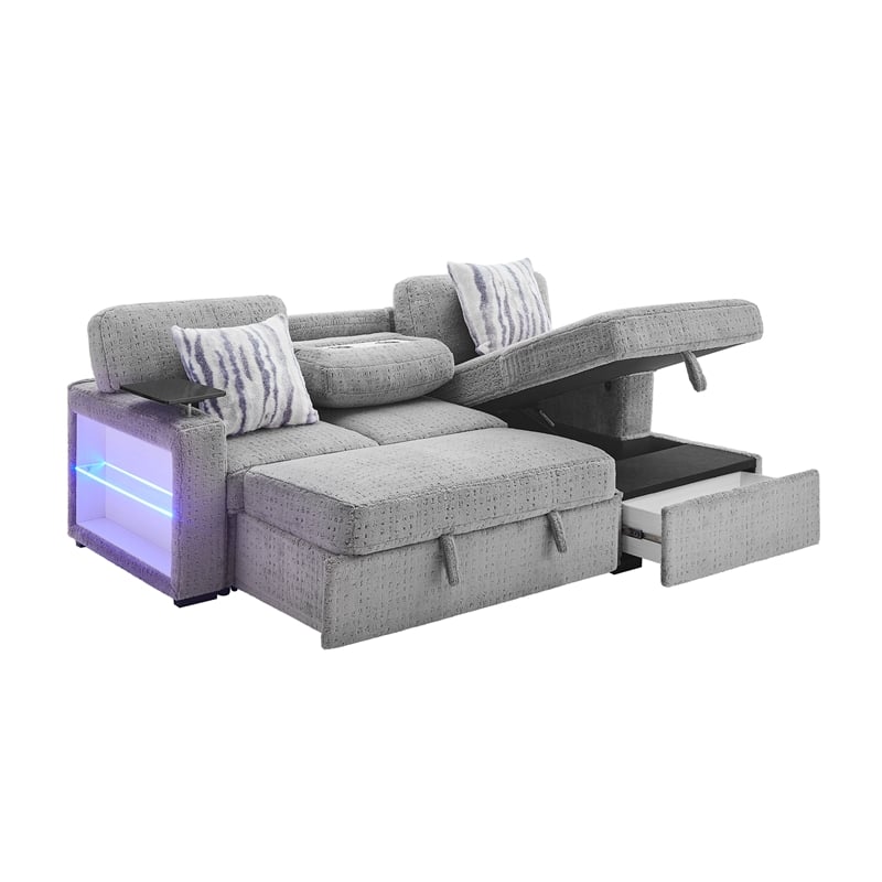 Global Furniure U0214 Sofa Bed in Gray