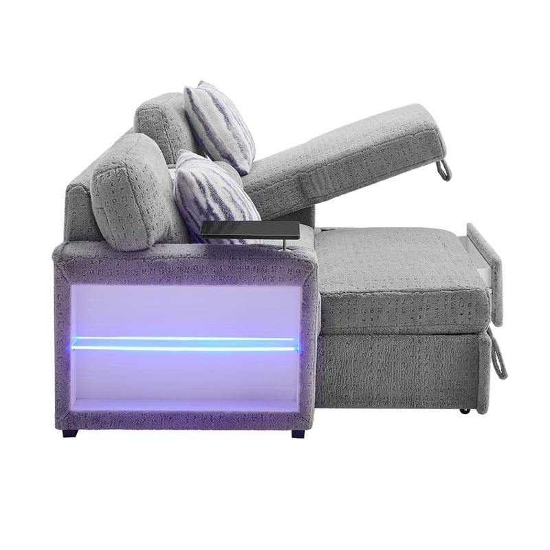 Global Furniure U0214 Sofa Bed in Gray