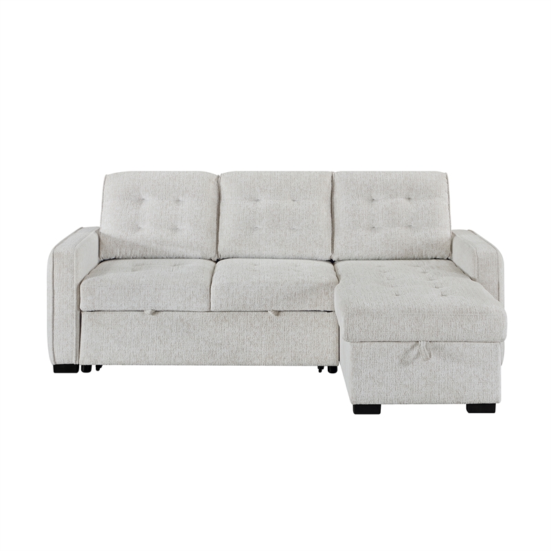 Global Furniure U0707 Reversible Sofa Bed in Chalk