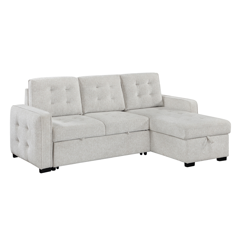 Global Furniure U0707 Reversible Sofa Bed in Chalk