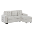 Global Furniure U0707 Reversible Sofa Bed in Chalk