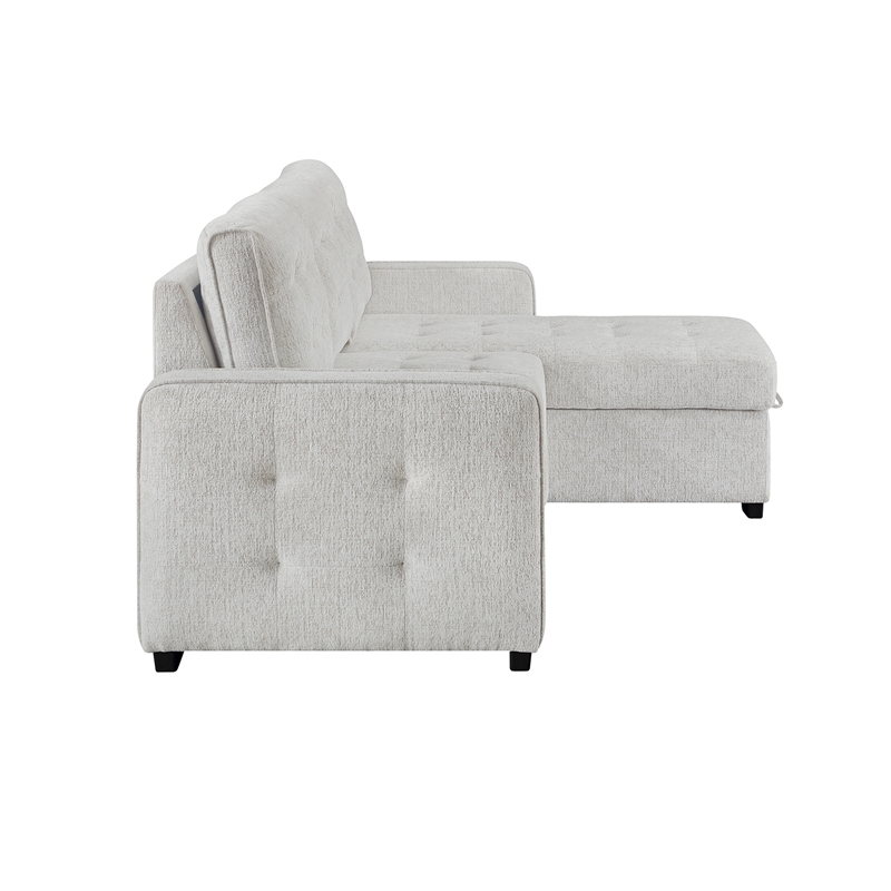 Global Furniure U0707 Reversible Sofa Bed in Chalk