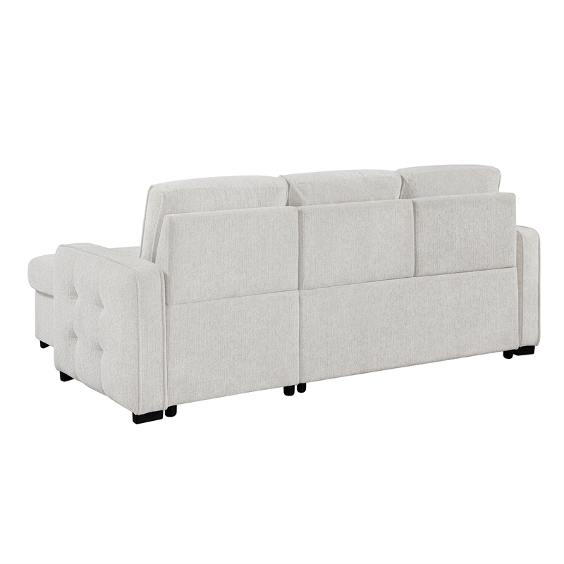 Global Furniure U0707 Reversible Sofa Bed in Chalk