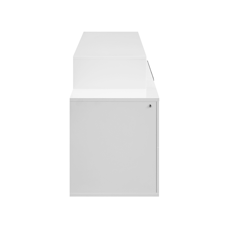 Global Furniure Kira Entertainment Unit with BT Speaker and LED in White