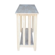 International Concepts Mission Unfinished Sofa Table