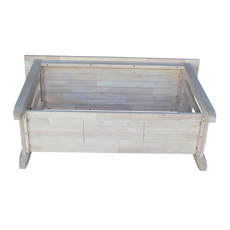 International Concepts Mission Unfinished Sofa Table