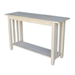 International Concepts Mission Unfinished Sofa Table