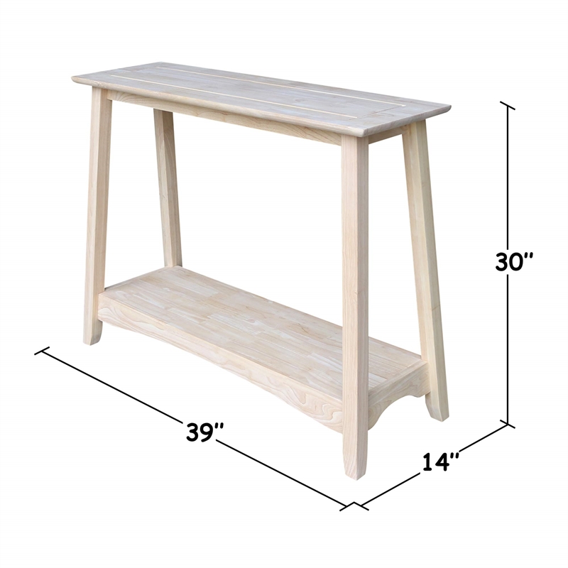 International Concepts Bombay Unfinished Sofa Table