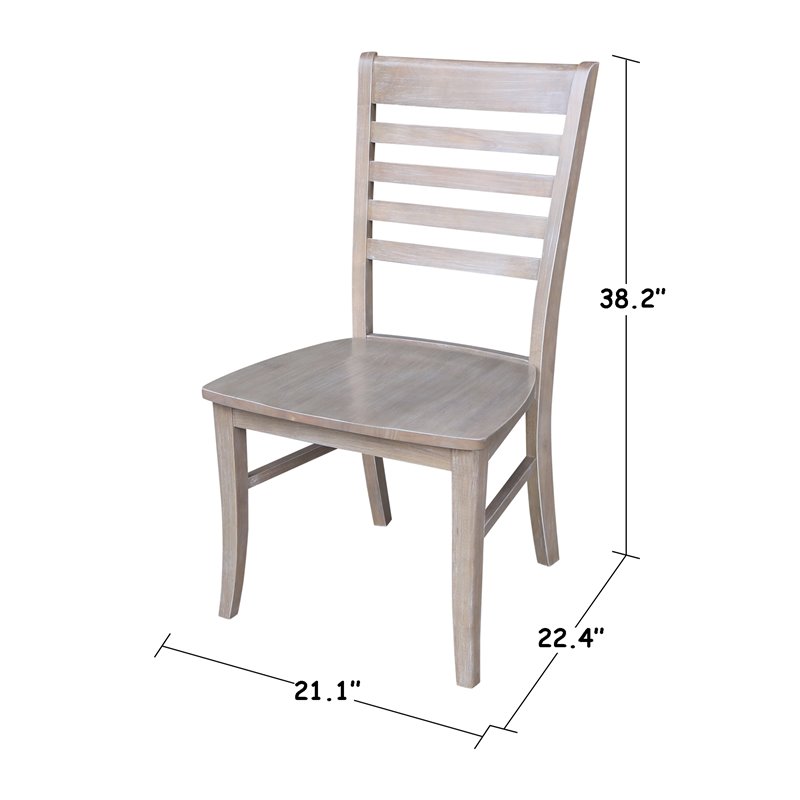 International Concepts Cosmo Dining Chair in Gray Taupe (Set of 2)
