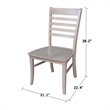 International Concepts Cosmo Dining Chair in Gray Taupe (Set of 2)