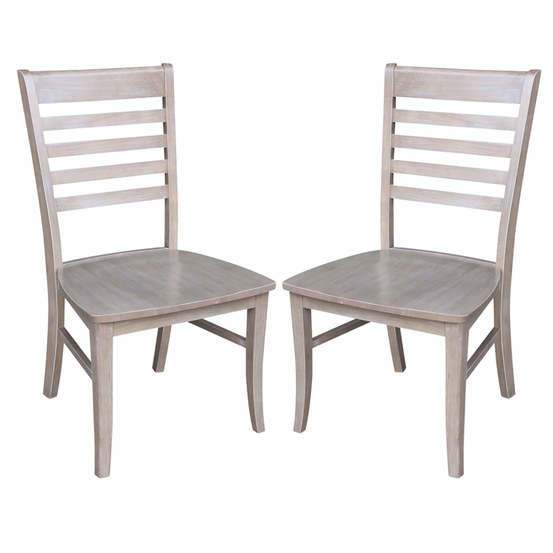 International Concepts Cosmo Dining Chair in Gray Taupe (Set of 2)