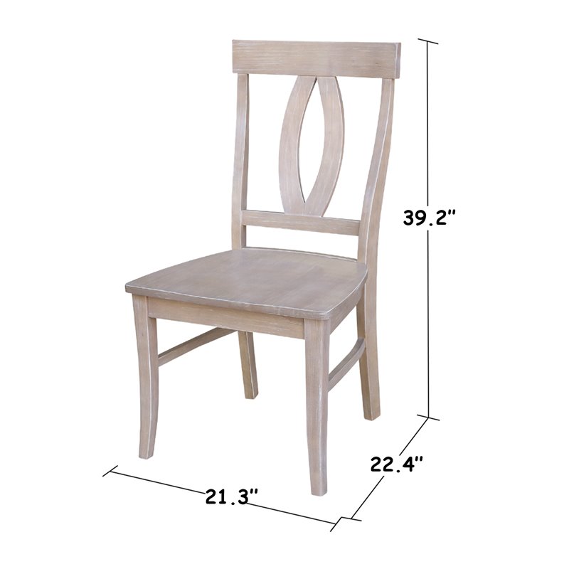 International Concepts Cosmo Dining Chair in Gray Taupe (Set of 2)