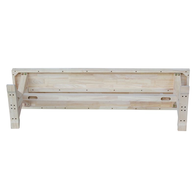 International Concepts Canyon Unfinished Wooden Bench