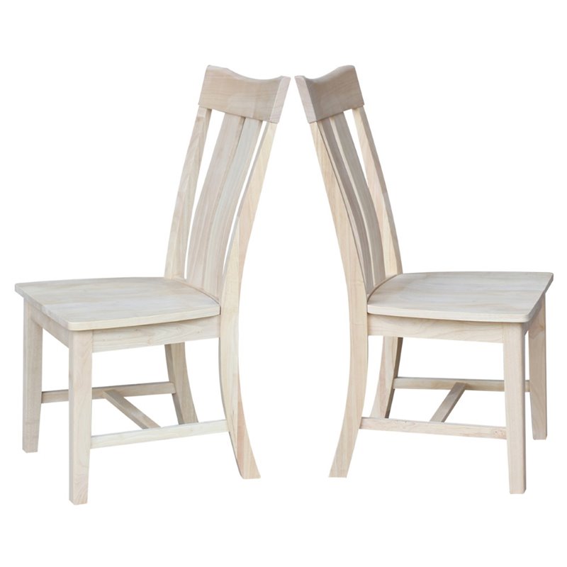 International Concepts Ava Unfinished Dining Chair (Set of 2)