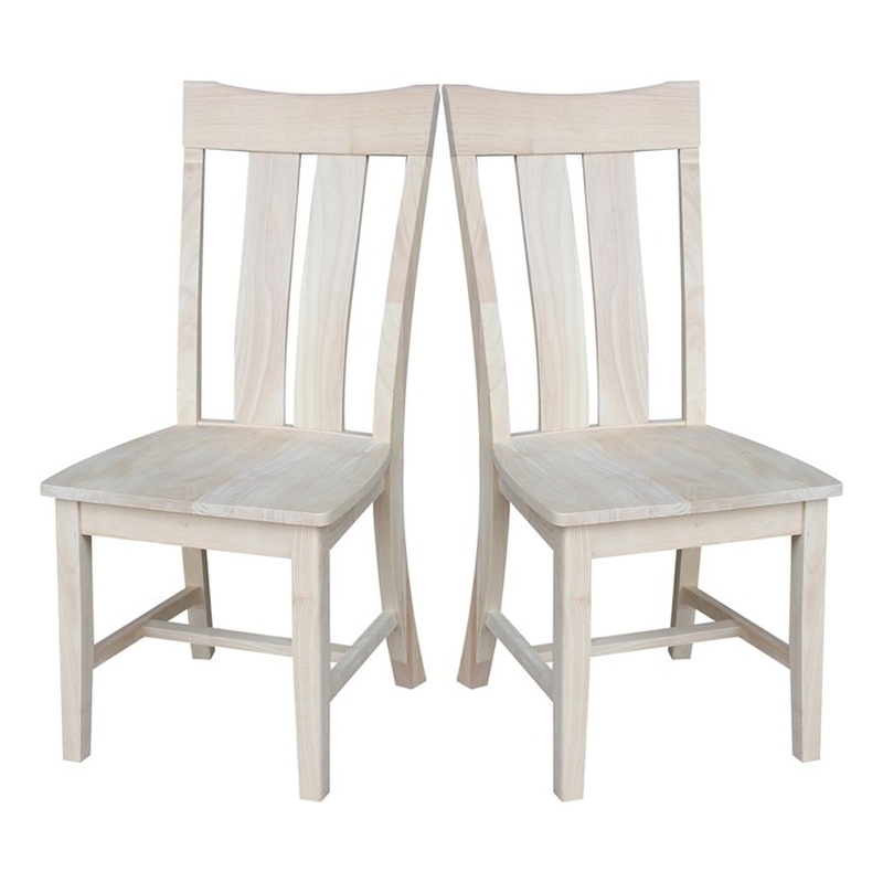 International Concepts Ava Unfinished Dining Chair (Set of 2)