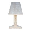 International Concepts Live Edge Unfinished Trestle Bench
