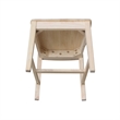 International Concepts Solid Wood Fanback Dining Chairs in Unfinshed ( Set of 2)