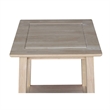 International Concepts Whitewood Bomby Tall Unfinished End Table