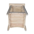 International Concepts Whitewood Bomby Tall Unfinished End Table