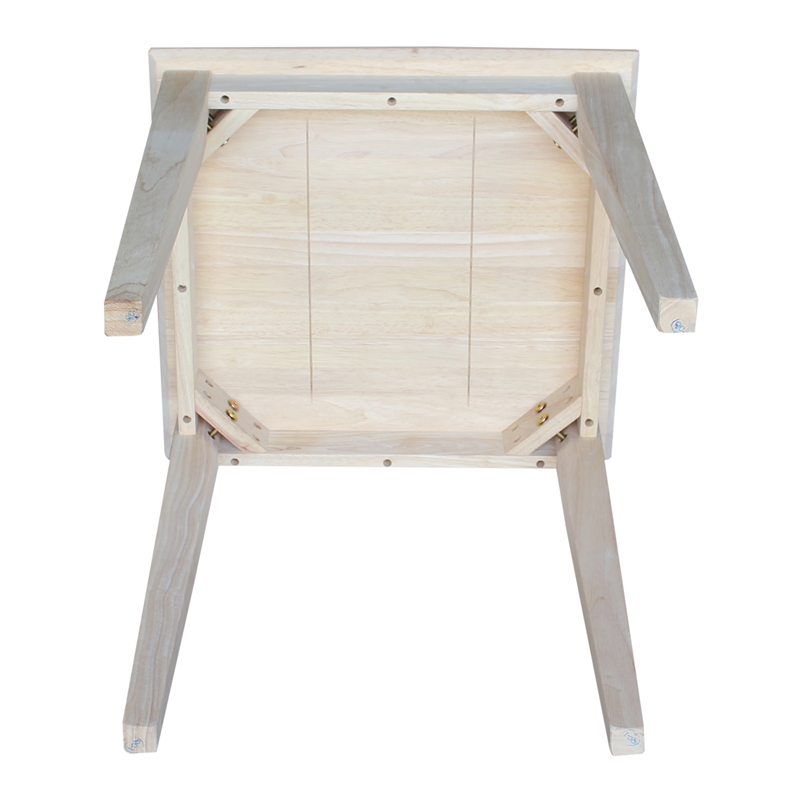 International Concepts Whitewood Tall Shaker Unfinished End Table