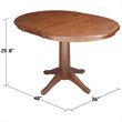 International Concepts Extendable Dining Table in Espresso