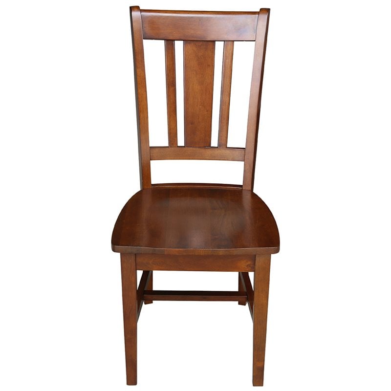 International Concepts San Remo Solid Wood Dining Side Chair in Espresso