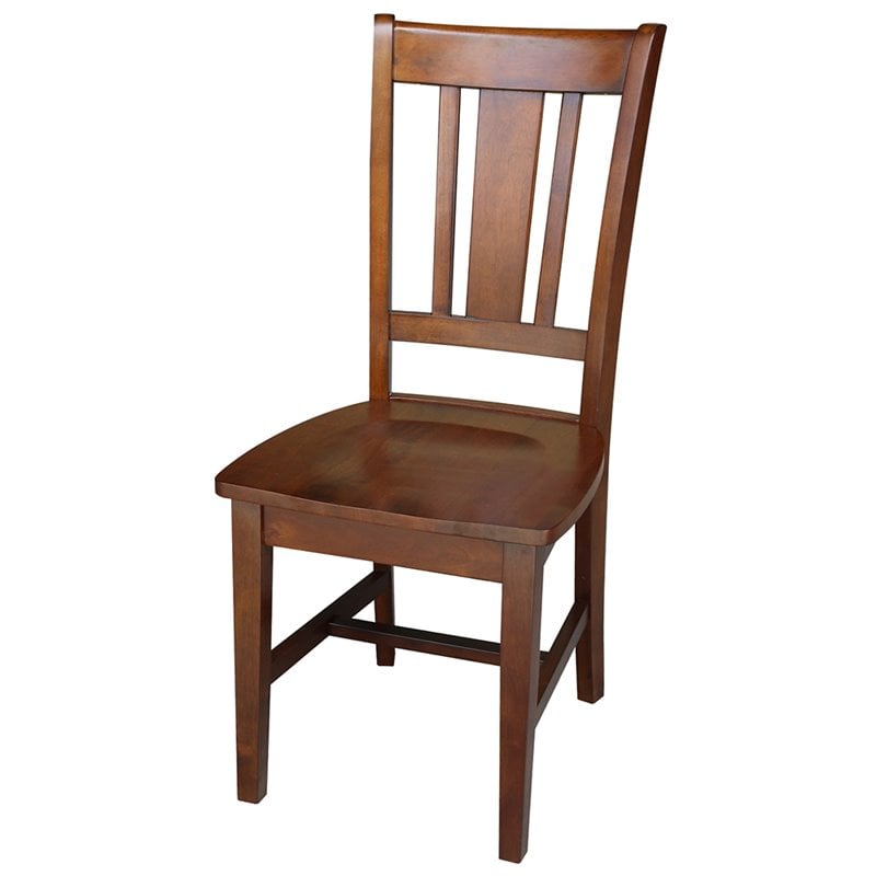 International Concepts San Remo Solid Wood Dining Side Chair in Espresso
