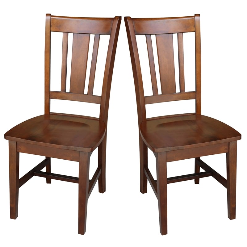International Concepts San Remo Solid Wood Dining Side Chair in Espresso