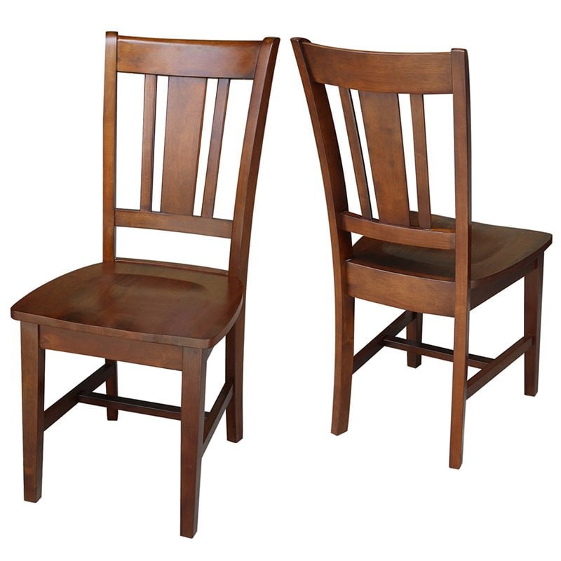 International Concepts San Remo Solid Wood Dining Side Chair in Espresso