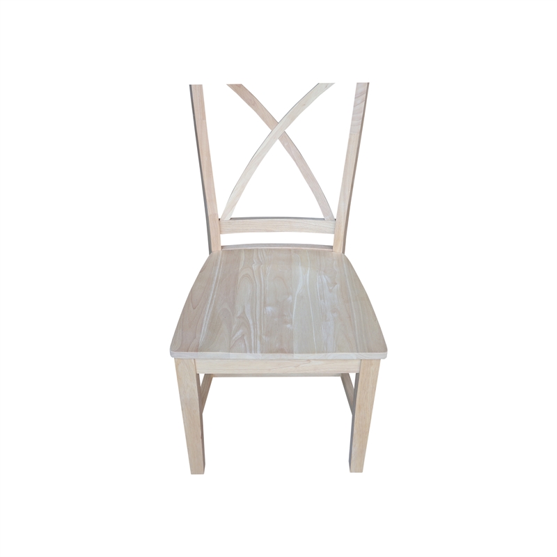 International Concepts Creekside Wood Dining Side Chair (Set of 2) in Unfinished