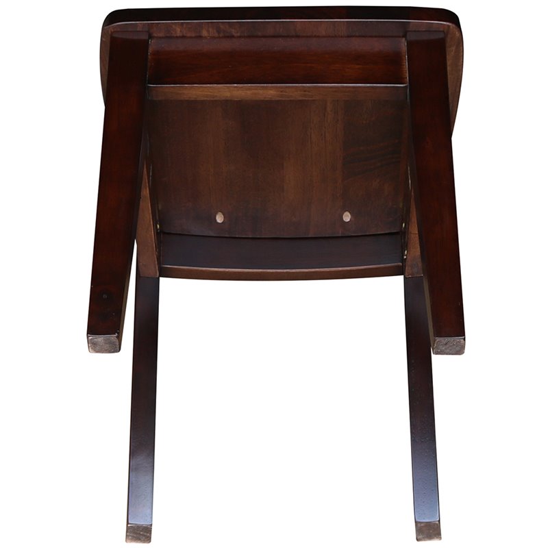 International Concepts San Remo Kids Chair in Rich Mocha (Set of 2)