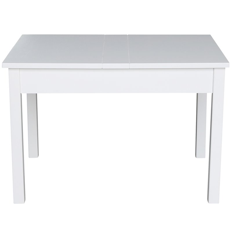 International Concepts Storage Kids Table in White