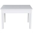 International Concepts Storage Kids Table in White