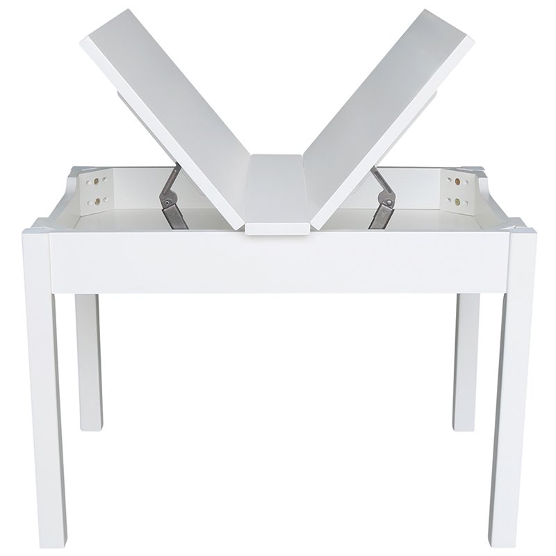 International Concepts Storage Kids Table in White