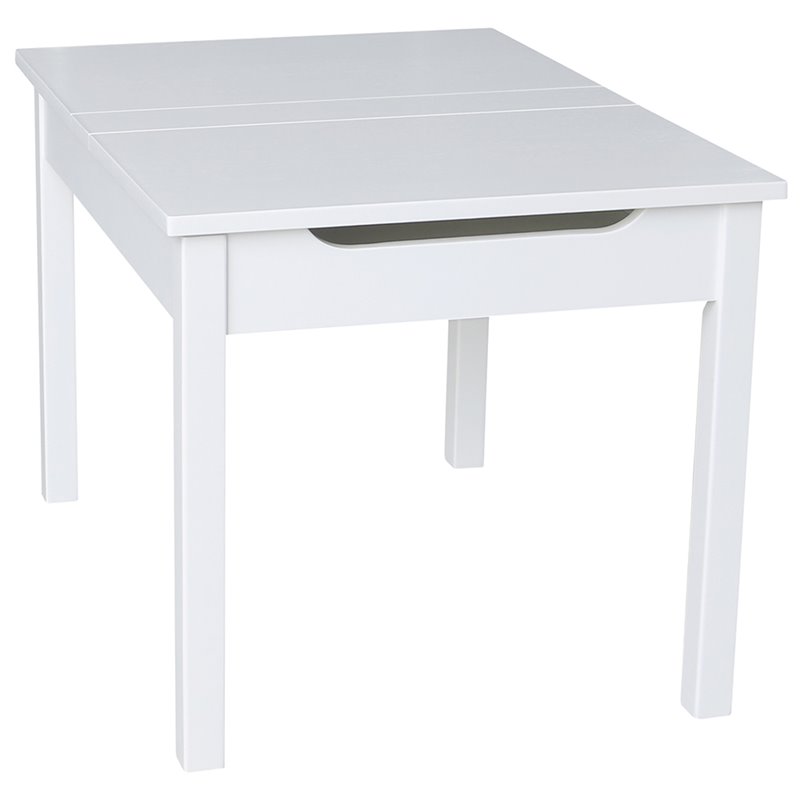 International Concepts Storage Kids Table in White