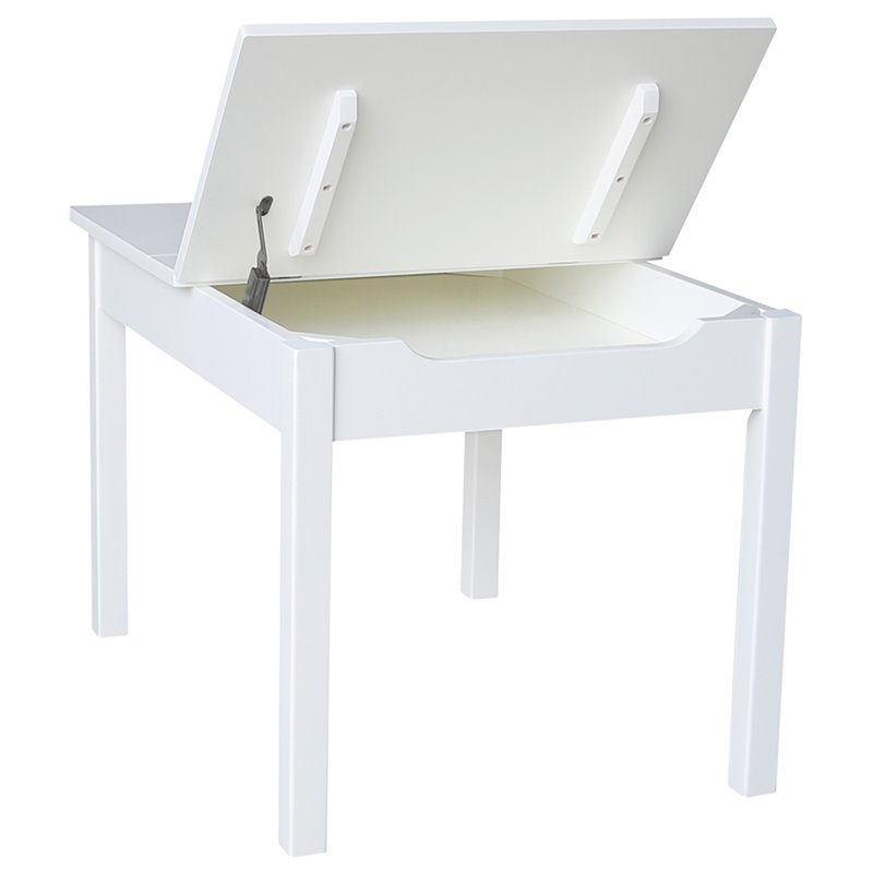 International Concepts Storage Kids Table in White