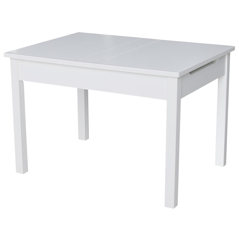 International Concepts Storage Kids Table in White