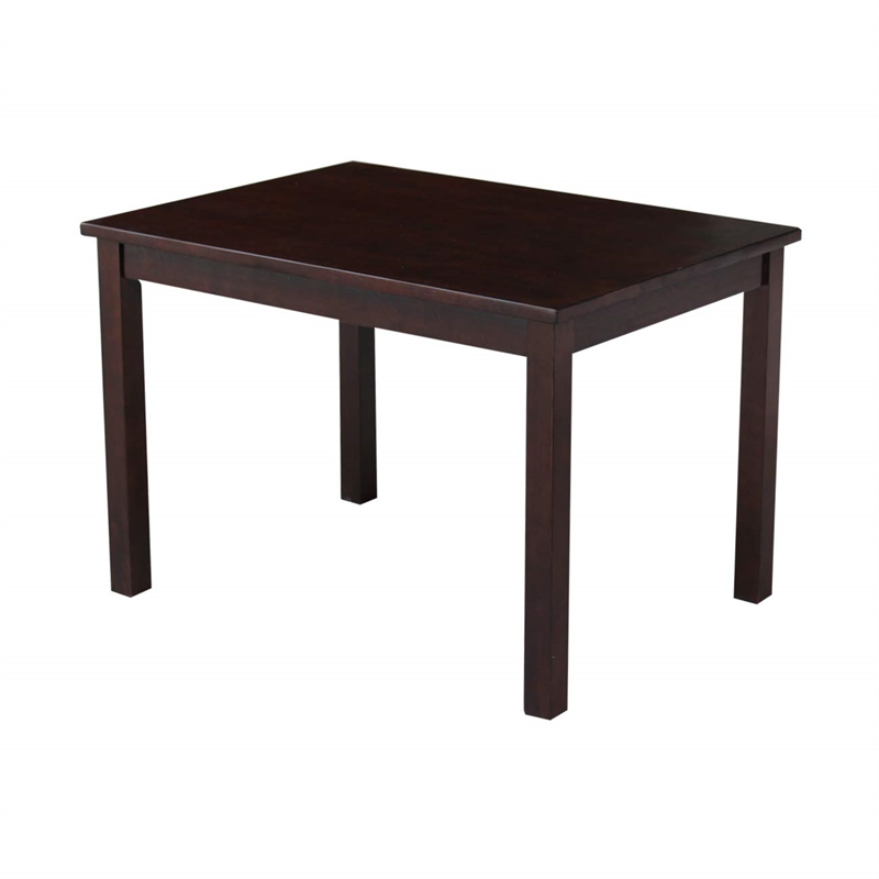International Concepts 3 Piece Kids Table and Chair Set in Mocha