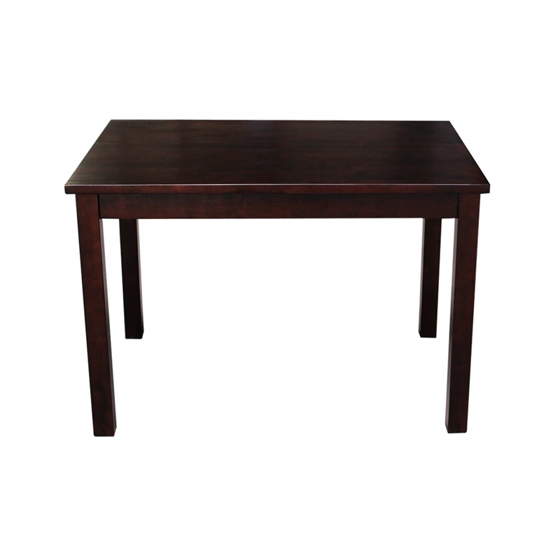 International Concepts 3 Piece Kids Table and Chair Set in Mocha